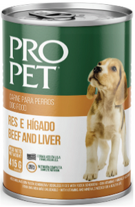 PRO PET WET FOOD 14.6oz RES/HIGADO -CAJA DE 24