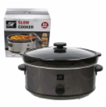 SLOW COOKER,8.5qt OVAL GRAY - CAJA DE 2