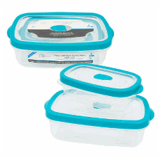 FOOD CONTAINER RECT. 6PC SET - CAJA DE 4