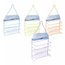 SHOWER CADDY,WIRE 4-ASST COLOR - CAJA DE 12