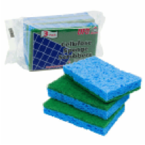 SCRUBBER,3pkSPONGE CELLULOSE - CAJA DE 60