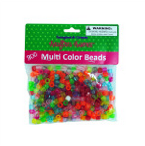 Multi-Color Crafting Pony Beads - CAJA DE 24