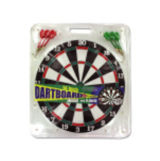 Dartboard with Metal Tip Darts - CAJA DE 12