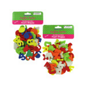 Numbers & Letters Foam Shapes Set - CAJA DE 24