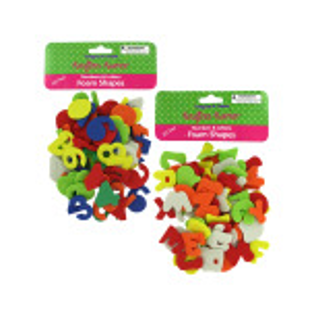Numbers & Letters Foam Shapes Set - CAJA DE 24