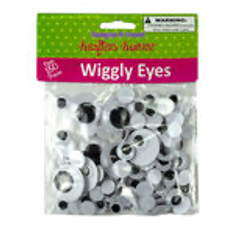 Plastic Craft Wiggly Eyes - CAJA DE 24