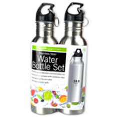 24 oz. Stainless Steel Sports Bottle Set - CAJA DE 12