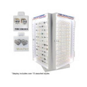 Cubic Zirconia / Micro Pave Earrings Light Up Display - CAJA DE 288