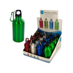 15 oz. Aluminum Water Bottle Countertop Display - CAJA DE 16
