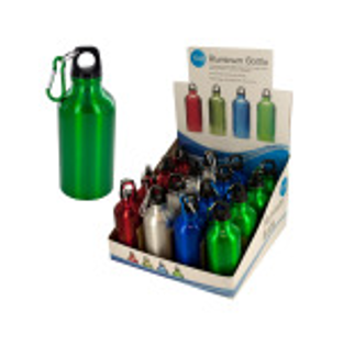 15 oz. Aluminum Water Bottle Countertop Display - CAJA DE 16