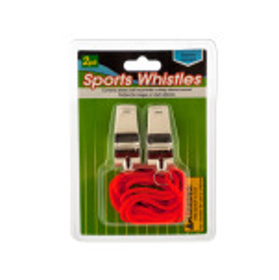 Sports Whistles with Lanyards - CAJA DE 24