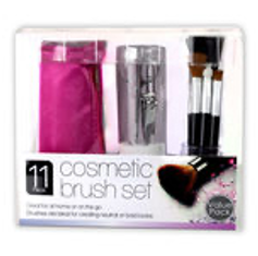 Cosmetic Brush & Tool Set - CAJA DE 12