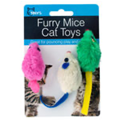 Furry Mice Cat Toys Set - CAJA DE 24