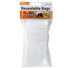 Small Resealable Storage Bags - CAJA DE 24