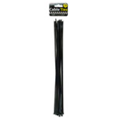 Black Nylon Cable Ties - CAJA DE 24