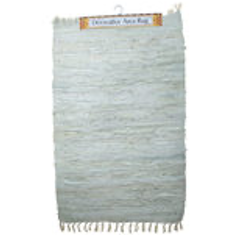 Solid Color Leather Chindi Rug - CAJA DE 20