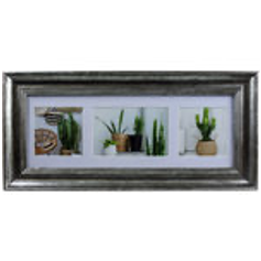3 Opening Metallic Look Photo Frame - CAJA DE 1