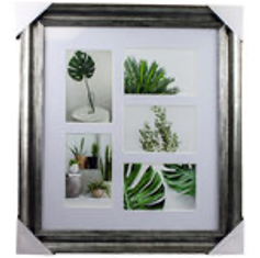 5 Opening Photo Frame with Metallic Look Edge - CAJA DE 1
