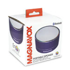 MAGNAVOX Violet Bluetooth Stereo Speaker with Color Changing Rim - CAJA DE 1