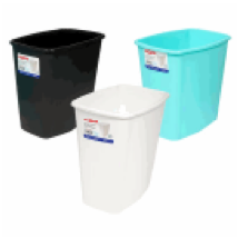 WASTEBASKET,16qt RECT. 3 ASST - CAJA DE 12