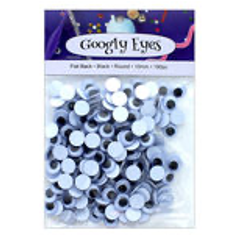 190pc Black Googly Eyes - CAJA DE 6