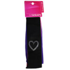 3 Count Assorted Nylon Head Wraps with Gem Shapes - CAJA DE 3