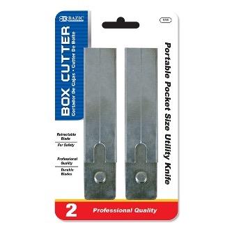 BAZIC Carton Cutters (2/Pack) -CAJA 24