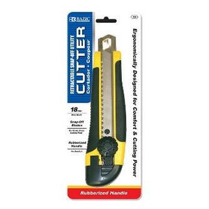 BAZIC Steel Top Multipurpose Cutter w/ Cushion Grip -CAJA 24