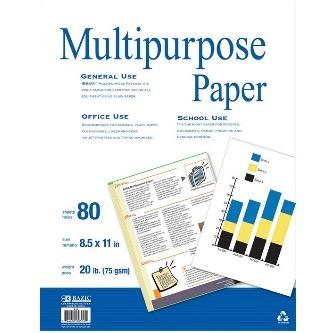 BAZIC 80 Ct. White Multipurpose Paper -CAJA 50