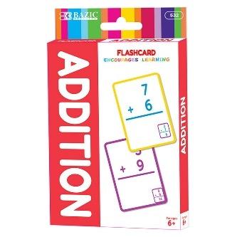 BAZIC Addition Flash Cards (36/Pack) -CAJA 24