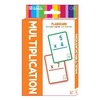 BAZIC Multiplication Flash Cards (36/Pack) -CAJA 24
