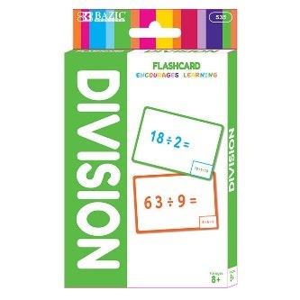 BAZIC Division Flash Cards (36/Pack) -CAJA 24