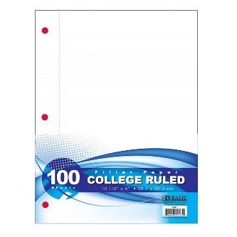 BAZIC C/R 100 Ct. Filler Paper -CAJA 36