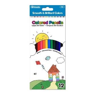 BAZIC 12 Color Pencils -CAJA 24