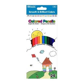 BAZIC 24 Color Pencils -CAJA 12