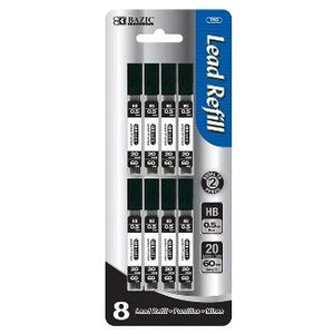 BAZIC 20 Ct. 0.5 mm Mechanical Pencil Lead (8/Pack) -CAJA 24
