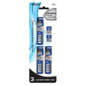 BAZIC 12 ct. 0.7 mm Ceramics High-Quality Mechanical Pencil Lead (3/Pack) -CAJA 288