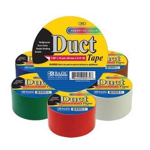 BAZIC 1.88" X 10 Yard Assorted Colored Duct Tape -CAJA 36