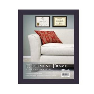 BAZIC 8.5" X 11" Multipurpose Document Frame w/ Glass Cover -CAJA 24