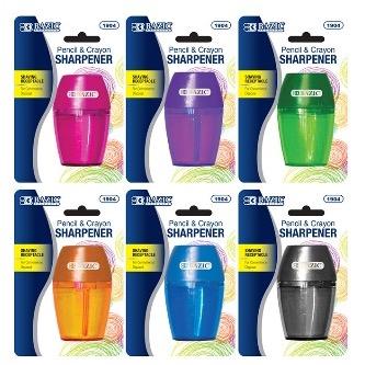 BAZIC Single Hole Sharpener w/ Receptacle -CAJA 24