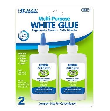BAZIC 1.25 FL OZ (37 mL) White Glue (2/Pack) -CAJA 24