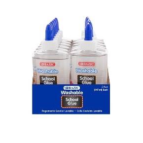 BAZIC 5 FL OZ (147 mL) Washable Clear School Glue -CAJA 48