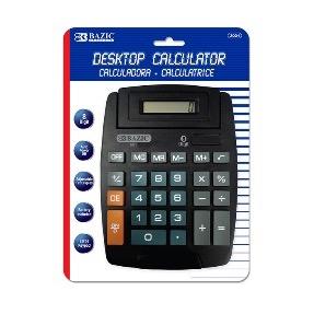 BAZIC 8-Digit Large Desktop Calculator w/ Adjustable Display -CAJA 12