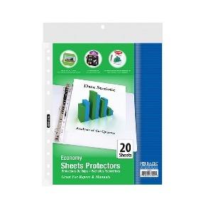BAZIC Economy Weight Top Loading Sheet Protectors (20/Pack) -CAJA 36