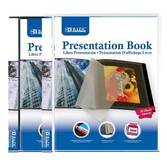 BAZIC 10-Pockets Presentation Book -CAJA 24
