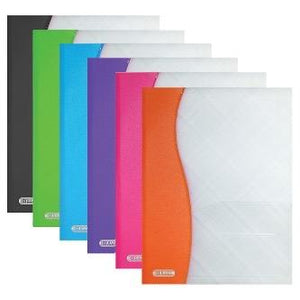 BAZIC Two Tone 2-Pockets Poly Portfolio -CAJA 48