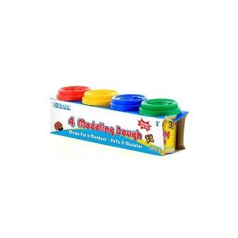 BAZIC 2 Oz. Multi Color Modeling Dough (4/Pack) -CAJA 36