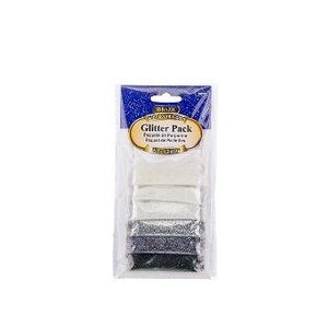 BAZIC 0.07 oz (2g) 6 Iridescent Color Glitter Pack -CAJA 24