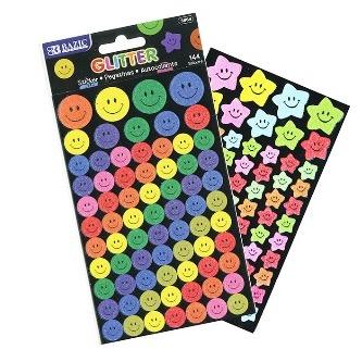 BAZIC Glitter Reward Sticker (144/Pack) -CAJA 24