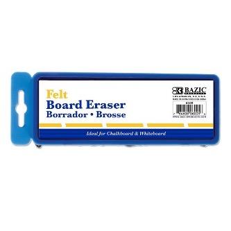 BAZIC Felt Chalkboard/Whiteboard Eraser w/ Hanger -CAJA 24